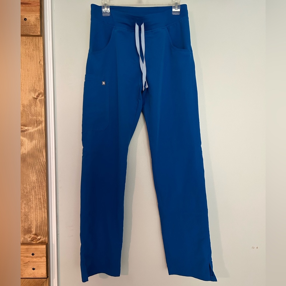 FIGS women’s Kade Cargo Pants Small Tall Royal Blue